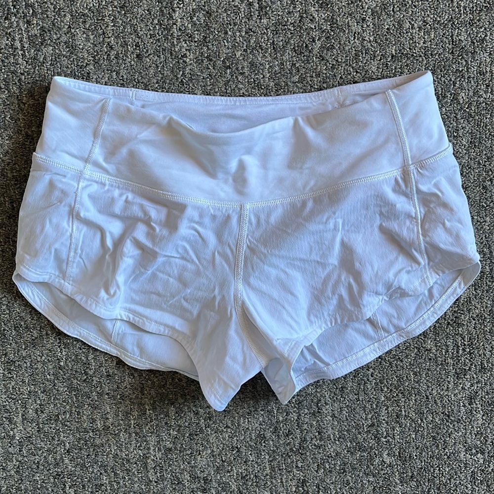 Lululemon white 2 regular shorts